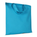 Ostoskassi OEKO-TEX® väri lyhyet kahvat 140g/m² 38x42 cm, vaaleansininen