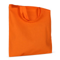 Ostoskassi OEKO-TEX® väri lyhyet kahvat 140g/m² 38x42 cm, oranssi
