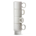 Sagaform Coffee & More Espressomuki 4 kpl 100 ml, valkoinen