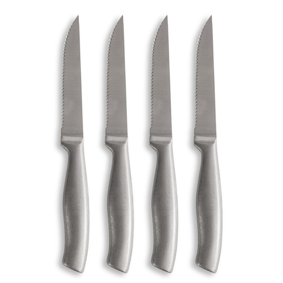 Sagaform Fredde BBQ veitset 4 kpl sarja, hopea, tuotekuva (1)