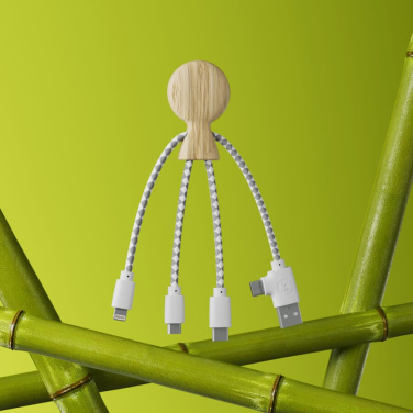 Xoopar Mr. Bio Bamboo Charging Cable, luonto, tuotekuva (4)