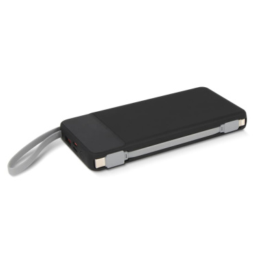 Ziara Powerbank with USB-C & Lightning Cable 10000mAh, musta, tuotekuva (2)