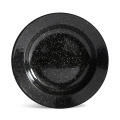 Sagaform Doris enamel plate, musta