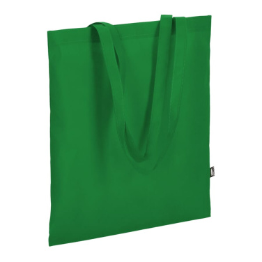 R-PET kantokassi non-woven pitkillä kahvoilla 38 x 42 cm 75g/m², vihreä, tuotekuva (3)