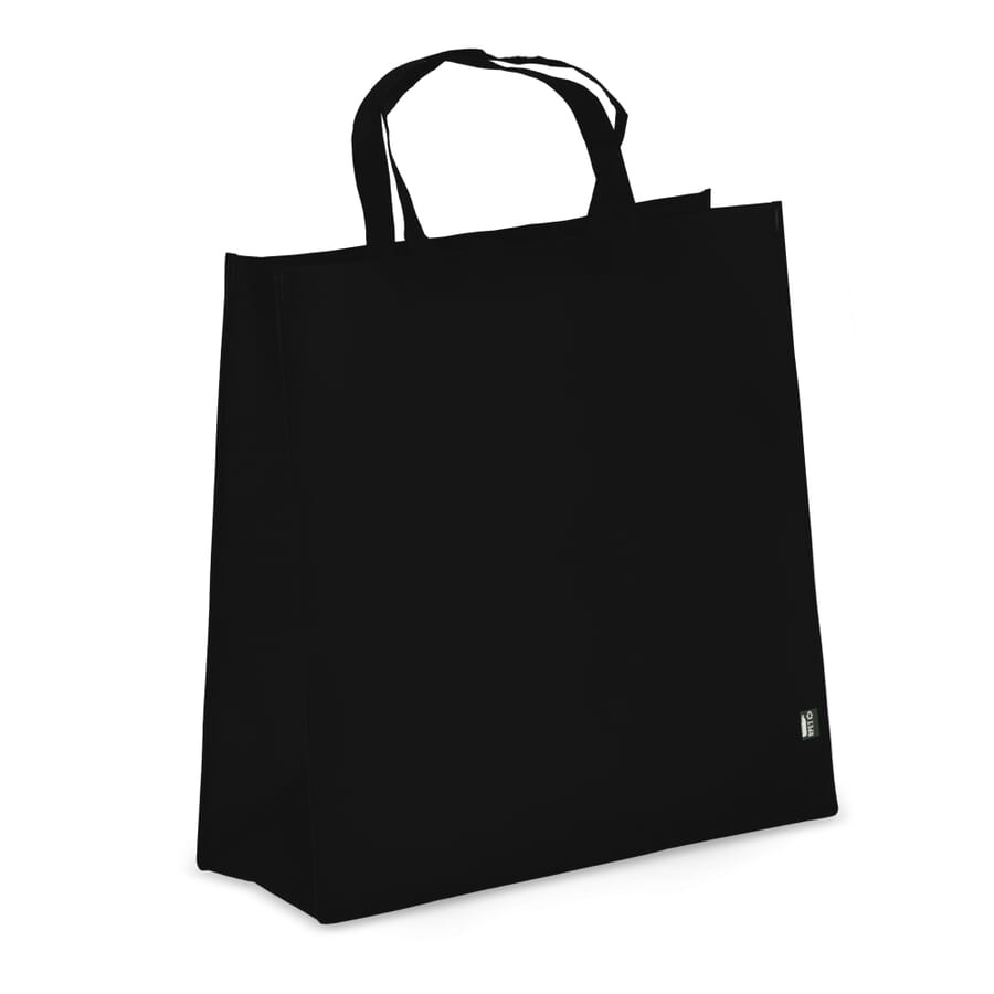R-PET kantokassi non-woven 45 x 18 x 45 cm 75g/m², musta, tuotekuva