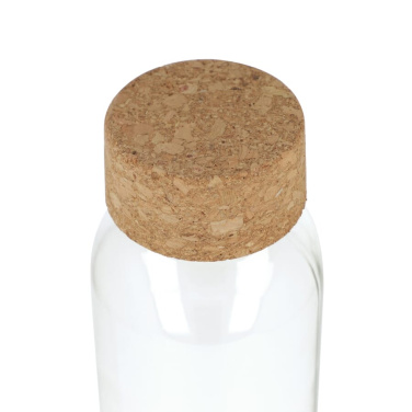 Kierrätyslasipullo korkkikannella 500 ml, läpinäkyvä, tuotekuva (2)