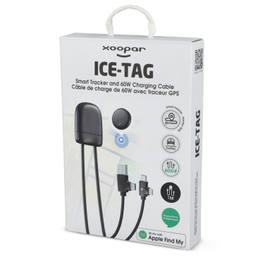 4034 - Xoopar Ice-Tag -kaapeli toimitetaan Find My -paikantimen mukana, musta, tuotekuva (2)