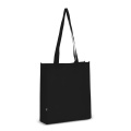 R-PET kantokassi non-woven 38 x 9 x 42 cm 75g/m², musta