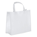 R-PET kantokassi laminoitu non-Woven 40 x 16 x 35 cm 105g/m², valkoinen