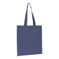 Laukku luomupuuvillaa väri pitkä 140g/m² 38x42 cm, tummansininen