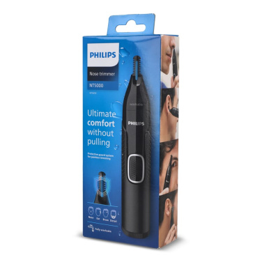 NT5650|Philips Nenä-, korva- ja kulmatrimmeri ja 5 lisävarustetta, musta, tuotekuva (2)
