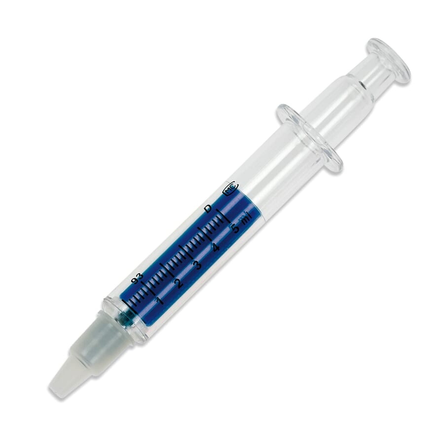 Injection -korostuskynä, läpinäkyvä / Sininen, tuotekuva (1)