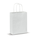Pieni paperikassi, Eco-look 120g/m², valkoinen