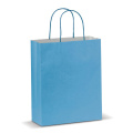 Keskikokoinen paperikassi, Eco-look 120g/m², vaaleansininen
