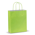 Keskikokoinen paperikassi, Eco-look 120g/m², vaaleanvihreä
