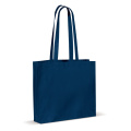 Olkalaukku puuvilla OEKO-TEX® 140g/m² 40x10x35 cm, tummansininen