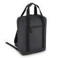 PU-pinnoitettu R-PET 600D -reppu 27,5 x 12 x 37,5 cm 12 l, musta