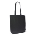 Laukku luomupuuvillaa väri pitkä 270g/m² 42x12x43 cm, musta