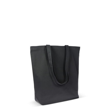Laukku luomupuuvillaa väri pitkä 270g/m² 42x12x43 cm, musta, tuotekuva (2)