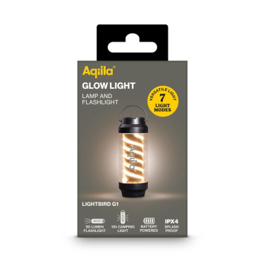 Aqiila Lightbird G1 -retkivalo ja taskulamppu, musta, tuotekuva (4)