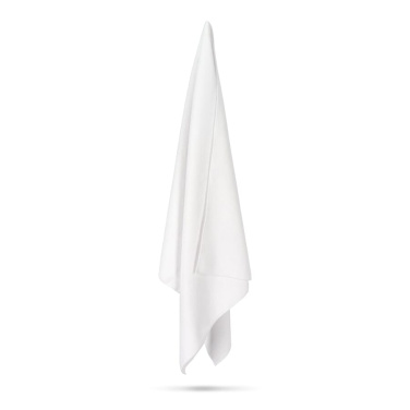 R-PET-froteepyyhe 70x140 cm (300 g/m²) sublimaatio, valkoinen, tuotekuva (3)