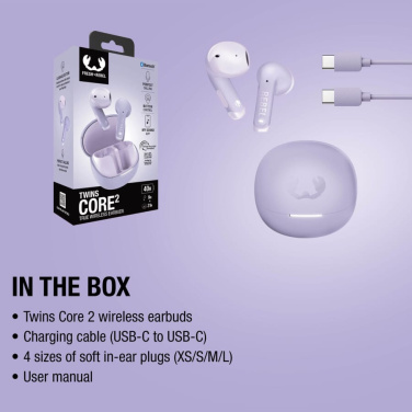 Fresh 'n Rebel Twins Core 2 In-ear nappikuulokkeet, liila, tuotekuva (2)