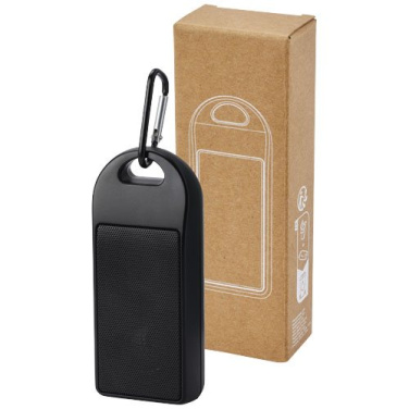 Omni 3 W IPX4 RCS-kierrätetystä muovista valmistettu Bluetooth®-kaiutin, Tasainen musta, tuotekuva (3)