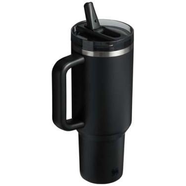 Stanley Quencher® ProTour 1180 ml kierrätetystä ruostumattomasta teräksestä valmistettu eristetty flip straw juomamuki , Musta, tuotekuva (2)