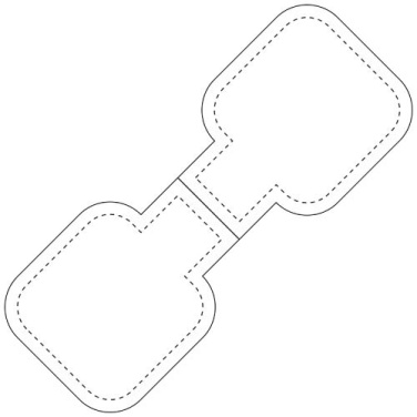 RFX™ M-10 heijastava TPU-magneetti, neliö – Neonkeltainen, tuotekuva (2)
