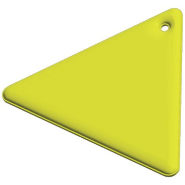 RFX™ H-12 ripustettava PVC-heijastin, kolmio – Neonkeltainen, tuotekuva (1)