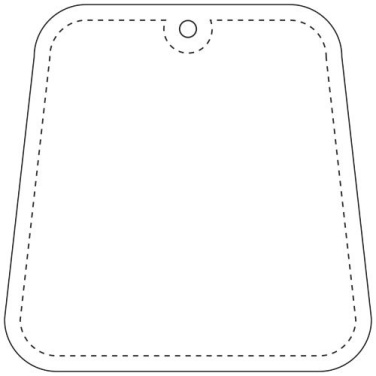 RFX™ H-09 ripustettava PVC-heijastin, puolisuunnikas – Neonkeltainen, tuotekuva (2)