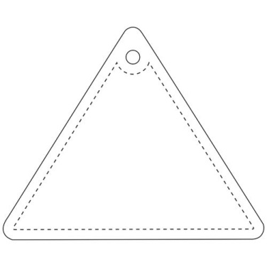 RFX™ H-12 ripustettava TPU-heijastin, kolmio – Neonkeltainen, tuotekuva (2)