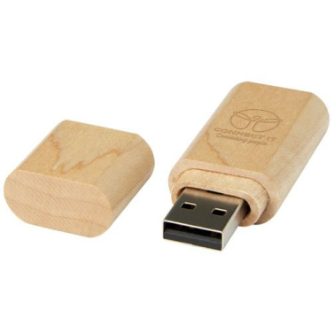 Puinen USB 3.0 -avaimenperä – Vaaleanruskea, 32GB, tuotekuva (3)