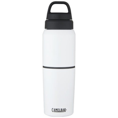 CamelBak® MultiBev ruostumattomasta teräksestä valmistettu 500 ml:n tyhjiöeristetty pullo ja 350 ml:n kuppi, Valkoinen, tuotekuva (1)