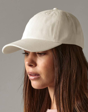 Luomupuuvillasta valmistettu 6-paneelinen isälippis, luonnonvärinen - Beechfield, Luonnollinen (4)