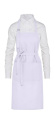 LISSABON - Puuvillainen paksu esiliina taskulla, Valkoinen