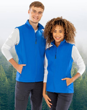 Naisten kierrätetty kaksikerroksinen tulostettava softshell-takki mustavalkoinen, tummansininen - Result Recycled, Laivasto (3)