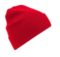 Luomupuuvillainen Original Cuffed Beanie -pipo, Klassinen punainen
