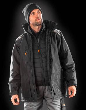 Work-Guard Vostex -pitkä takki, musta – Result Work-Guard (3)
