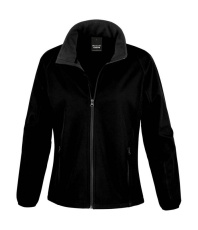 Naisten tulostettava softshell-takki, musta/musta