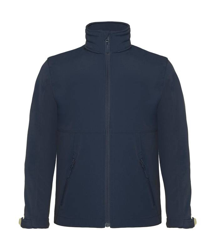Hupullinen softshell-takki/lapsille, tummansininen – B&C Outerwear (1)