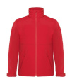 Hupullinen softshell-takki/lapsille, punainen