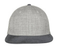 Meleerattu Velour Snapback, harmaa/harmaa