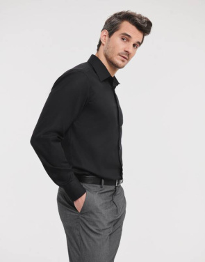 Räätälöity Ultimate Non-ironia kestävä paita pitkähihainen, Kirkas taivas – Russell Collection (3)