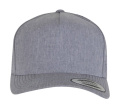 YP CLASSICS 5-paneelinen Snapback-lippis, meleerattu harmaa, Heather Grey