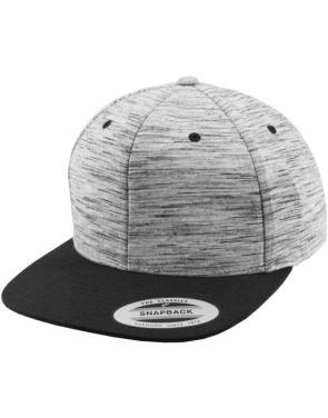 Stripes Melange Crown Snapback -lippis, musta/harmaa – Flexfit (3)
