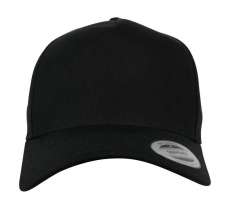 5-paneelinen kaareva klassinen snapback-lippis, musta