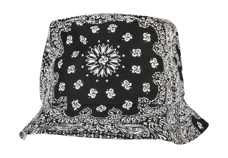 Bandana-kuvioinen kalahattu, musta – Flexfit (1)