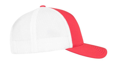 5-paneelinen retrotyylinen trucker-lippis, jossa kaksivärinen istuvuus, Vihreä/Beige – Flexfit (3)