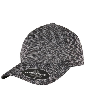 Flexfit Delta Unipanel -lippis, Meleerattu musta – Flexfit (4)